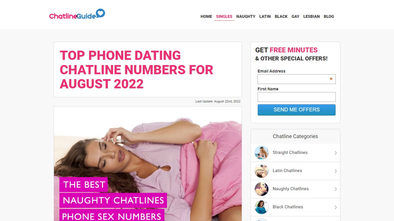 Top Phone Dating Chat Line Numbers with Free Trials - August 2022